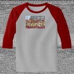 Raglan 3/4 Roundneck Shirt (Gray Body) Thumbnail