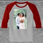 Raglan 3/4 Roundneck Shirt (Gray Body) Thumbnail