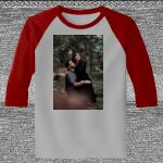 Raglan 3/4 Roundneck Shirt (Gray Body) Thumbnail