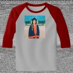 Raglan 3/4 Roundneck Shirt (Gray Body) Thumbnail