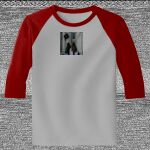 Raglan 3/4 Roundneck Shirt (Gray Body) Thumbnail