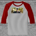 Raglan 3/4 Roundneck Shirt (Gray Body) Thumbnail