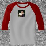 Raglan 3/4 Roundneck Shirt (Gray Body) Thumbnail