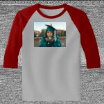 Raglan 3/4 Roundneck Shirt (Gray Body) Thumbnail