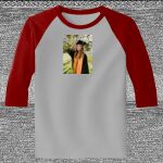 Raglan 3/4 Roundneck Shirt (Gray Body) Thumbnail