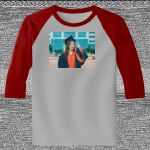 Raglan 3/4 Roundneck Shirt (Gray Body) Thumbnail