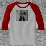 Raglan 3/4 Roundneck Shirt (Gray Body) Thumbnail