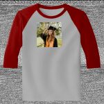 Raglan 3/4 Roundneck Shirt (Gray Body) Thumbnail