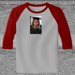 Raglan 3/4 Roundneck Shirt (Gray Body) Thumbnail