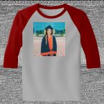 Raglan 3/4 Roundneck Shirt (Gray Body) Thumbnail