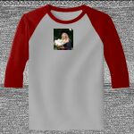 Raglan 3/4 Roundneck Shirt (Gray Body) Thumbnail