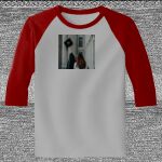 Raglan 3/4 Roundneck Shirt (Gray Body) Thumbnail