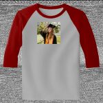 Raglan 3/4 Roundneck Shirt (Gray Body) Thumbnail