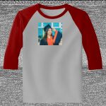 Raglan 3/4 Roundneck Shirt (Gray Body) Thumbnail