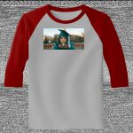 Raglan 3/4 Roundneck Shirt (Gray Body) Thumbnail