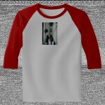 Raglan 3/4 Roundneck Shirt (Gray Body) Thumbnail