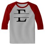 Raglan 3/4 Roundneck Shirt (Gray Body) Thumbnail