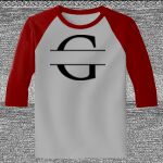 Raglan 3/4 Roundneck Shirt (Gray Body) Thumbnail