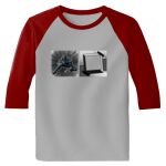 Raglan 3/4 Roundneck Shirt (Gray Body) Thumbnail