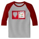 Raglan 3/4 Roundneck Shirt (Gray Body) Thumbnail