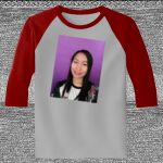 Raglan 3/4 Roundneck Shirt (Gray Body) Thumbnail