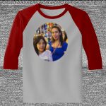 Raglan 3/4 Roundneck Shirt (Gray Body) Thumbnail