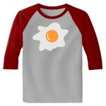 Raglan 3/4 Roundneck Shirt (Gray Body) Thumbnail