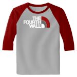 Raglan 3/4 Roundneck Shirt (Gray Body) Thumbnail