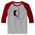 Raglan 3/4 Roundneck Shirt (Gray Body) Thumbnail