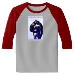 Raglan 3/4 Roundneck Shirt (Gray Body) Thumbnail