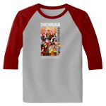 Raglan 3/4 Roundneck Shirt (Gray Body) Thumbnail