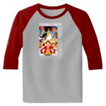 Raglan 3/4 Roundneck Shirt (Gray Body) Thumbnail