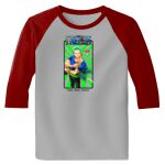 Raglan 3/4 Roundneck Shirt (Gray Body) Thumbnail