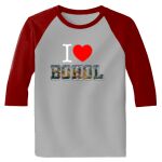 Raglan 3/4 Roundneck Shirt (Gray Body) Thumbnail