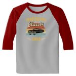 Raglan 3/4 Roundneck Shirt (Gray Body) Thumbnail