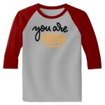 Raglan 3/4 Roundneck Shirt (Gray Body) Thumbnail