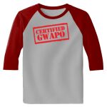 Raglan 3/4 Roundneck Shirt (Gray Body) Thumbnail