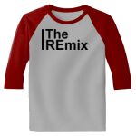 Raglan 3/4 Roundneck Shirt (Gray Body) Thumbnail