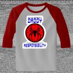 Raglan 3/4 Roundneck Shirt (Gray Body) Thumbnail