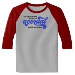 Raglan 3/4 Roundneck Shirt (Gray Body) Thumbnail