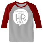 Raglan 3/4 Roundneck Shirt (Gray Body) Thumbnail