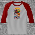 Raglan 3/4 Roundneck Shirt (Gray Body) Thumbnail
