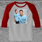 Raglan 3/4 Roundneck Shirt (Gray Body) Thumbnail