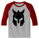 Raglan 3/4 Roundneck Shirt (Gray Body) Thumbnail