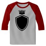 Raglan 3/4 Roundneck Shirt (Gray Body) Thumbnail