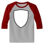 Raglan 3/4 Roundneck Shirt (Gray Body) Thumbnail