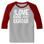 Raglan 3/4 Roundneck Shirt (Gray Body) Thumbnail