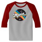 Raglan 3/4 Roundneck Shirt (Gray Body) Thumbnail