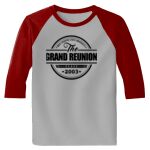 Raglan 3/4 Roundneck Shirt (Gray Body) Thumbnail