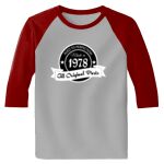 Raglan 3/4 Roundneck Shirt (Gray Body) Thumbnail